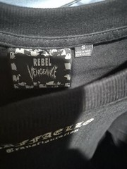 Rebel Vengeance Raffaello Transfiguration Black Graphic Men’s T-Shirt SMALL