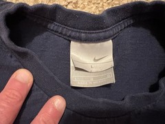 Vintage Nike Silver Tag Long Sleeve Large Blue There Is No Finish Line Shirt