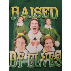 ELF Will Farrel “Raised by Elves” Christmas/Holiday T-Shirt Unisex Sz S
