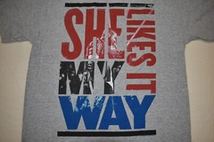 Usher Mens #URXTOUR She Likes it My Way Gray Tour Shirt New S, M, L