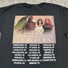 Mary J. Blige 2022 Good Morning Gorgeous Tour 2-Sided Rap Tee R&B Soul t-shirt M