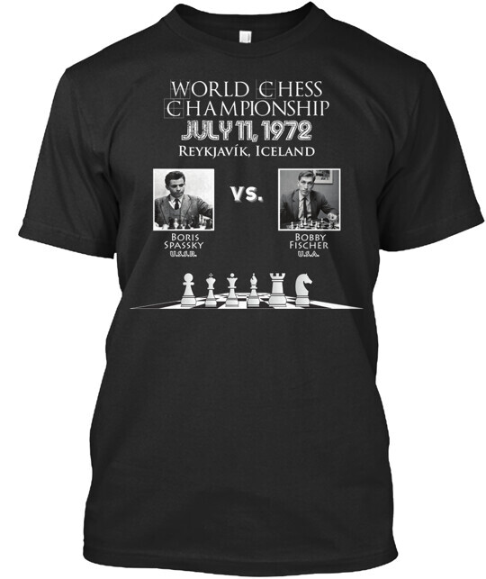 1972 World Chess Championship T-Shirt Made in the USA Size S to 5XL