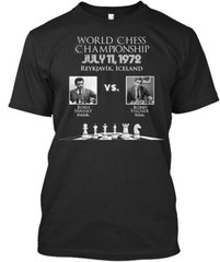 1972 World Chess Championship T-Shirt Made in the USA Size S to 5XL