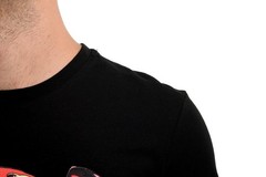 Roberto Cavalli Men’s Black Graphic Print Crewneck T-Shirt US 2XL IT 56