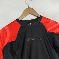 Sanabul Rash Guard Shirt Men’s Medium Black Red Compression Jiu Jitsu MMA Fight