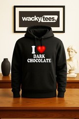 I Love Dark Chocolate I Heart Funny Adult Humor Graphic Tee Shirt