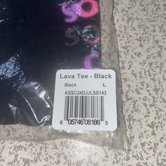 NEW Anti Social Social Club Mens Lava T-Shirt ASSC Tee Black Purple Pink L Large