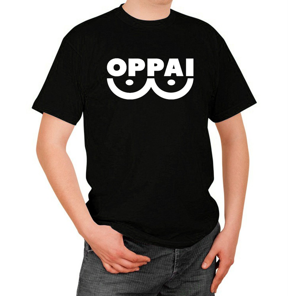 Oppai Saitama T Shirt T Shirt White or Black Anime Manga Comic