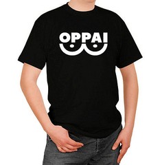 Oppai Saitama T Shirt T Shirt White or Black Anime Manga Comic