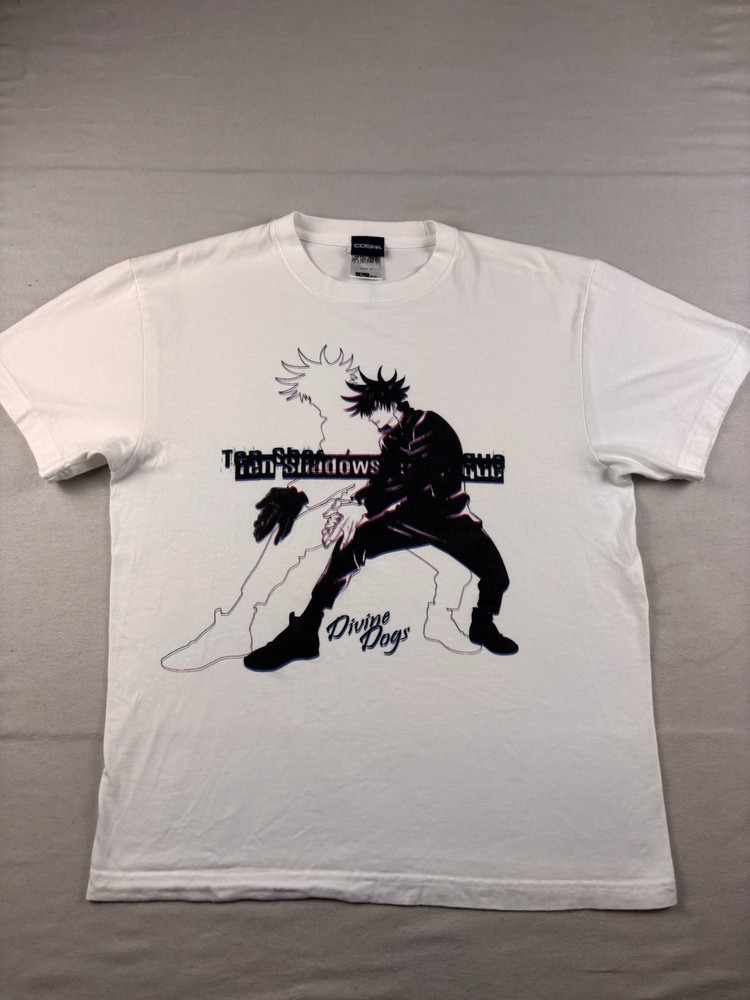 Cospa JUJUTSU KAISEN Megumi Fushiguro T-shirt Mend Size Large White Anime
