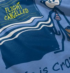 Life Is Crap Airport Traveler Funny Bad Luck Mens Casual Crewneck T Shirts Tees