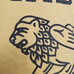 Diadora Running Cropped T-shirt Adult X-large Gold Yellow Griffing Logo