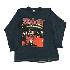 Vintage Slipknot Shirt Large Y2K Long Sleeve Tour Concert Nu Metal Rock Band Tee