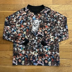F*cking Awesome Party Cup Reversible Long Sleeve Jersey Tee Shirt Medium