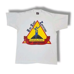 Vintage East Coast Invitational Track Meet White T-Shirt Men’s L