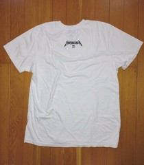 Metallica Billabong One Pushead Graphic T-Shirt Men’s Large White Concert Tee