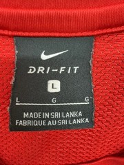 Nike Mens L Red Dri-FIT Soccer Jersey Short Sleeve Mesh