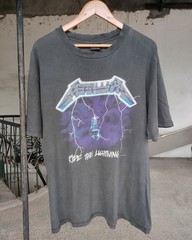 1994 Metallic aaa Ride the lightning Vintage T-Shirt Reprint