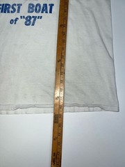 Vintage 1987 Navy VT-23 Bad Dogs Snoopy Style Flying Ace Shirt XL 0238