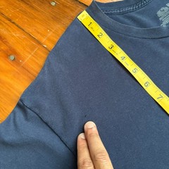 Vintage Gradient Sun Faded Worn WIP Workwear T-Shirt Men’s Size L Blue Thin