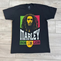 Zion Rootswear Bob Marley Iron Lion Tri-Color , 100% Cotton, T-Shirt, sz Large