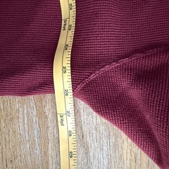 Men’s Long Sleeve Thermal Henley Size XL Cotton Heavyweight Knit RedHead Outdoor