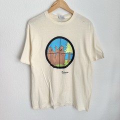 Vintage 70s/80s The Far Side Bullseye Bear Funny Cartoon Humor Graphic T-shirt