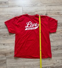LRG Red Live Unified Script Logo Graphic T-Shirt