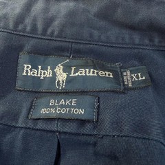 Ralph Lauren BLAKE Navy Oxford Shirt Relaxed Fit Used For 14Y+ Japan