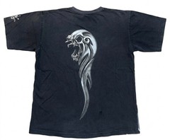 JNCO T Shirt Y2k Hip Hop Skull Print Oversized Tshirt