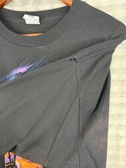 VTG Cal Cru T-Shirt Mens XL Black Desert Sunset Wolf Cactus Graphic Habitat XCIV