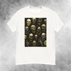 Infernal Radioactive Skulls Horror T-Shirt Men’s S-2XL