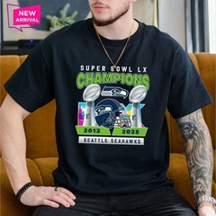 Seahawks Bowl LX Champns 2x Limited TShirt – Size S to 5XL