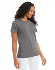 Hanes 5170 5XL EcoSmart Crewneck Short Sleeve Tee Pit to Pit 31″ Oxford Gray