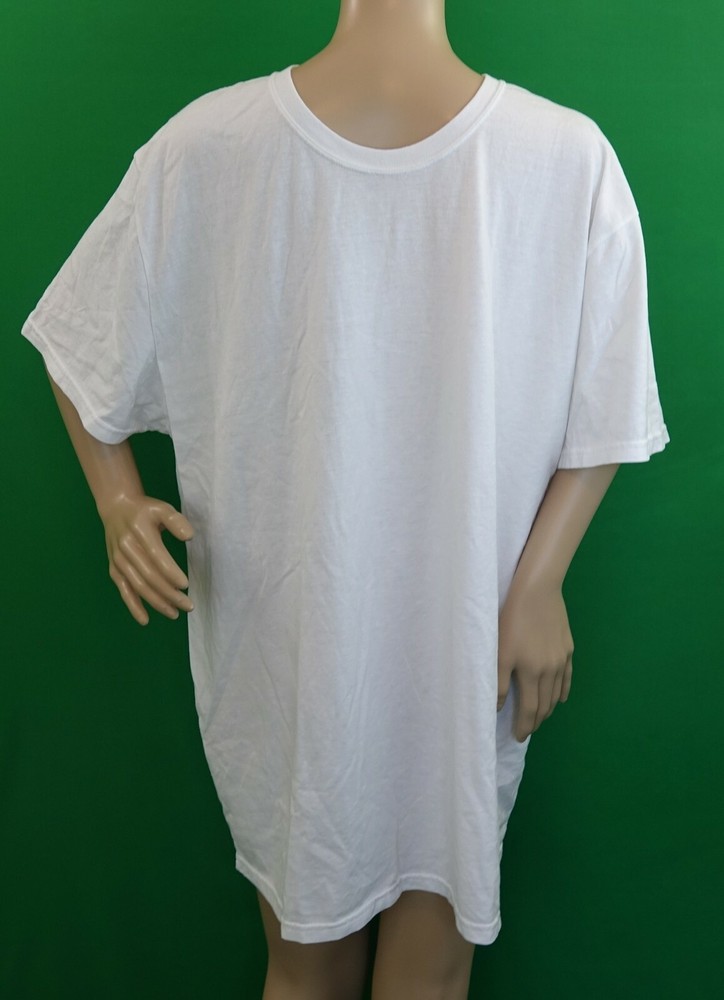 HANES black or white crew neck short sleeve cotton/poly blend T-shirt/undershirt