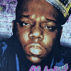 Notorious BIG Black Graphic Tshirt Medium HIp Hop Rap Rapper Big Poppa Retro 90s