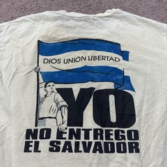 Vintage No Entrego El Salvador Political Shirt 1990’s Salvadoran Propaganda RARE
