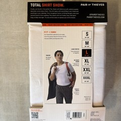 Pair of Thieves Men’s Classic White Soft Tee T Shirt 2 Pack Size L Large NEW