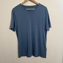 John Varvatos Short Sleeve T Shirt Mens M Blue Round Neck Cotton Modal
