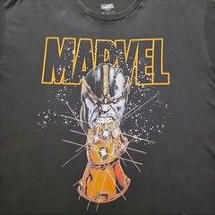 Marvel Infinity War Thanos Graphic Tshirt Mens 2X Black Short Sleeve Gauntlet
