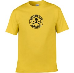 Custom Print Skull Logo T-Shirt – Rocker, Rockabilly, Punk, Various Colours