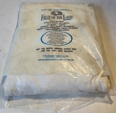 Vintage 60s Fruit Of The Loom Men’s Tee Shirt 3 Pack White Large USA NOS