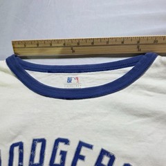 MLB Genuine Merchandise Los Angeles Dodgers T-Shirt Men 2 XL White Cotton 2009