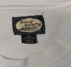 Vintage Tommy Bahama Relax Pocket T-Shirt Mens XXL White Marlin Made Canada Y2K