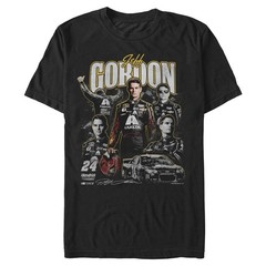 Jeff Gordon Black Graphic T Shirt Mad Engine Racing Fan Tee