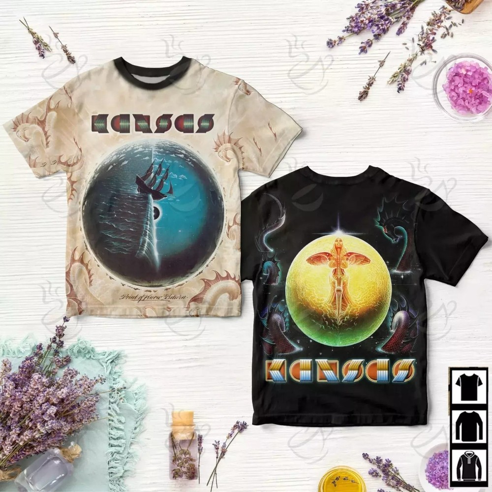 Rock Band Kansas Point Of Know Return T-shirt, Music Lovers T-Shirt Size S-5XL