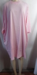 PINK EXTRA LONG T-SHIRT SHORT SLEEVE CHEST 33″ SLEEPSHIRT MEN WOMEN FITS 5X 6X