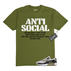 Air Max 90 Light Bone Neutral Olive College Grey Stone T Shirt to Match AS