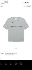 Nike X Fear Of God Nba Warm Up Shirt