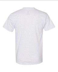 Hanes 5170 5XL EcoSmart Crewneck Short Sleeve Tee Unisex Pit to Pit 31″ Ash